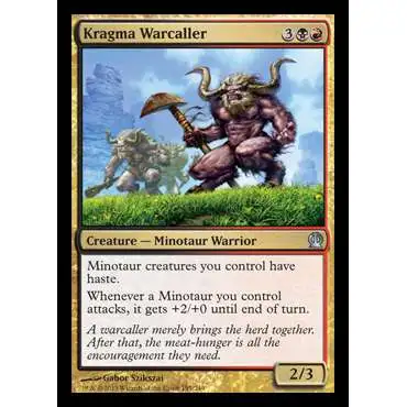 MtG Trading Card Game Theros Uncommon Kragma Warcaller #195