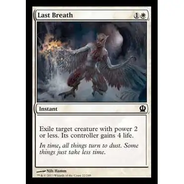 MtG Trading Card Game Theros Common Foil Last Breath #22