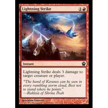 MtG Trading Card Game Theros Common Lightning Strike #127