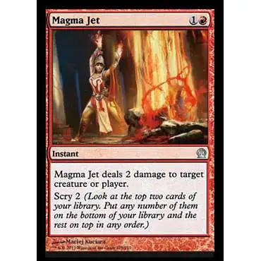 MtG Trading Card Game Theros Uncommon Foil Magma Jet #128