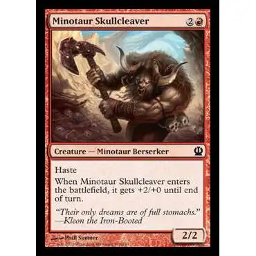 MtG Trading Card Game Theros Common Minotaur Skullcleaver #130