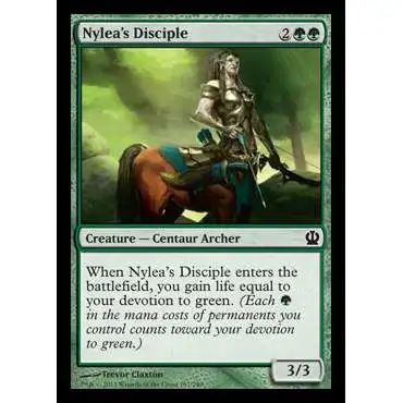 MtG Trading Card Game Theros Common Nylea's Disciple #167