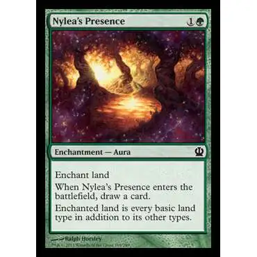 MtG Trading Card Game Theros Common Nylea's Presence #169