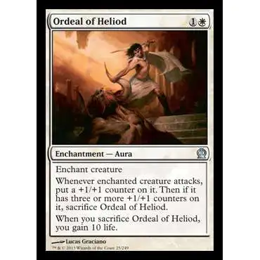 MtG Trading Card Game Theros Uncommon Ordeal of Heliod #25