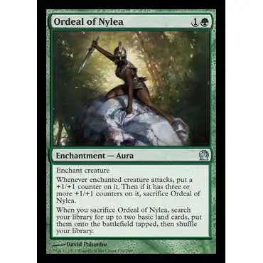 MtG Trading Card Game Theros Uncommon Foil Ordeal of Nylea #170