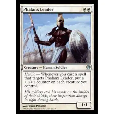MtG Trading Card Game Theros Uncommon Foil Phalanx Leader #26
