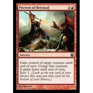 MtG Trading Card Game Theros Common Portent of Betrayal #133