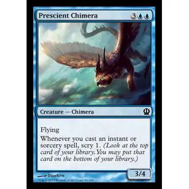 MtG Trading Card Game Theros Common Foil Prescient Chimera #59