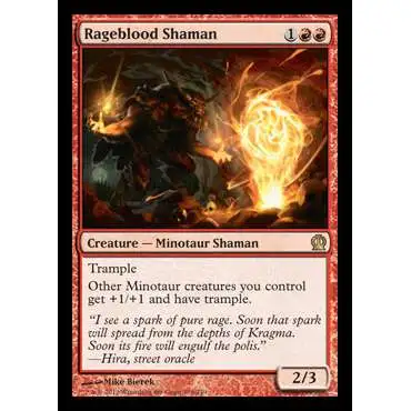 MtG Trading Card Game Theros Rare Rageblood Shaman #138