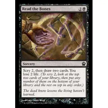 MtG Trading Card Game Theros Common Read the Bones #101