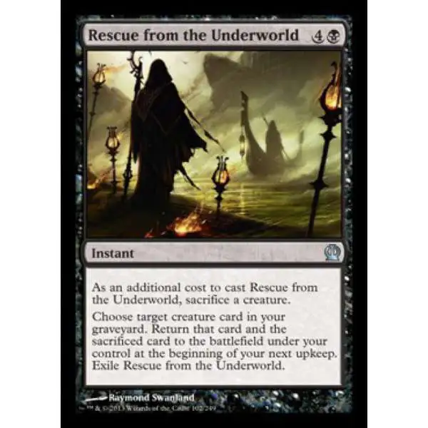 MtG Trading Card Game Theros Uncommon Foil Rescue from the Underworld #102