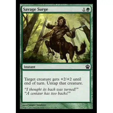 MtG Trading Card Game Theros Common Savage Surge #176