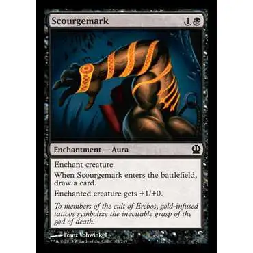 MtG Trading Card Game Theros Common Foil Scourgemark #105
