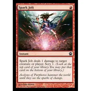 MtG Trading Card Game Theros Common Spark Jolt #140