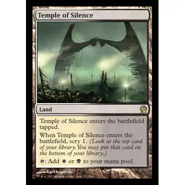 MtG Trading Card Game Theros Rare Foil Temple of Silence #227