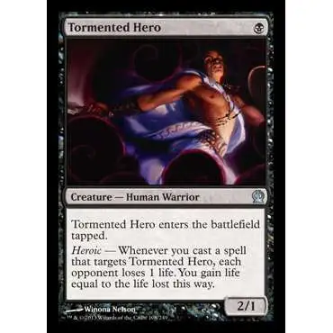 MtG Trading Card Game Theros Uncommon Foil Tormented Hero #108
