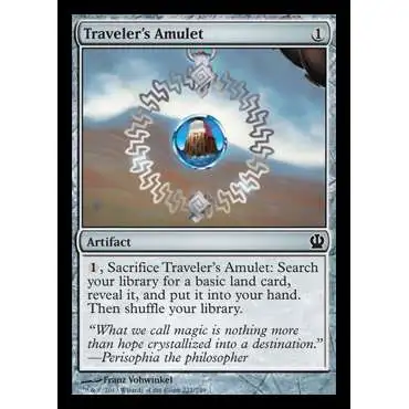 MtG Trading Card Game Theros Common Foil Traveler's Amulet #221