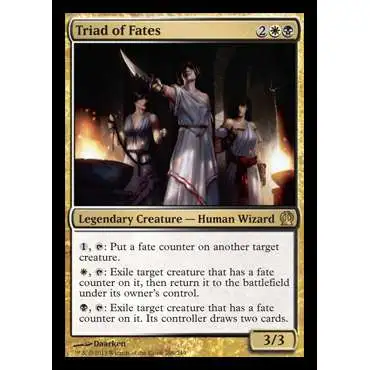 MtG Trading Card Game Theros Rare Triad of Fates #206