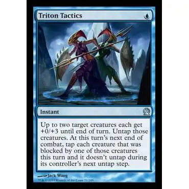 MtG Trading Card Game Theros Uncommon Foil Triton Tactics #71