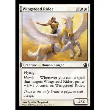 MtG Trading Card Game Theros Common Wingsteed Rider #36