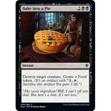 MtG Trading Card Game Throne of Eldraine Common Bake into a Pie #76