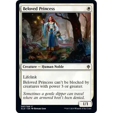 MtG Trading Card Game Throne of Eldraine Common Beloved Princess #7