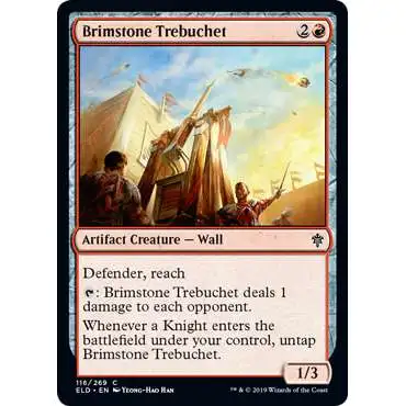 MtG Trading Card Game Throne of Eldraine Common Brimstone Trebuchet #116