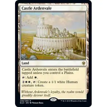 MtG Trading Card Game Throne of Eldraine Rare Castle Ardenvale #238