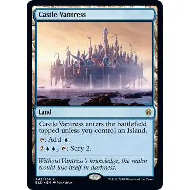 MtG Trading Card Game Throne of Eldraine Rare Castle Vantress #242