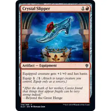 MtG Trading Card Game Throne of Eldraine Common Crystal Slipper #119