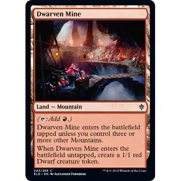 MtG Trading Card Game Throne of Eldraine Common Dwarven Mine #243