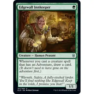 MtG Trading Card Game Throne of Eldraine Uncommon Edgewall Innkeeper #151