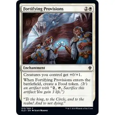 MtG Trading Card Game Throne of Eldraine Common Fortifying Provisions #13