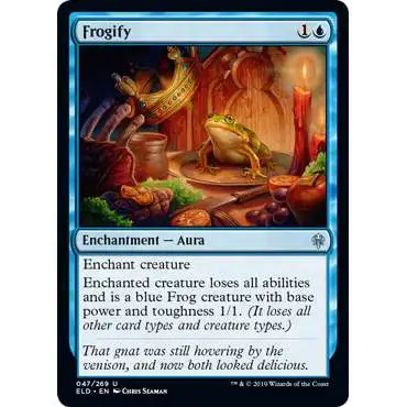 MtG Trading Card Game Throne of Eldraine Uncommon Foil Frogify #47