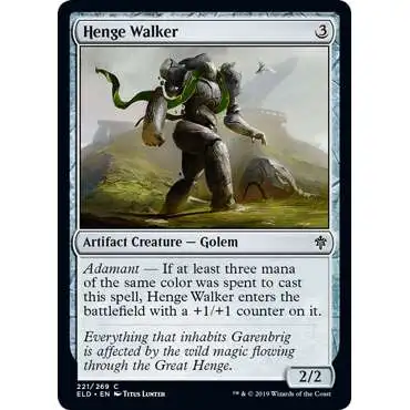 MtG Trading Card Game Throne of Eldraine Common Henge Walker #221