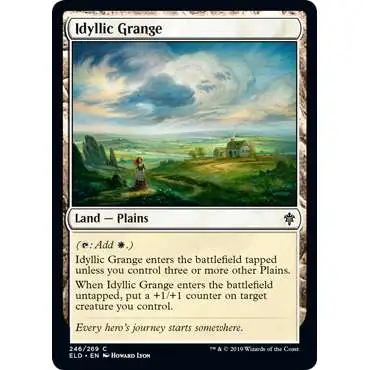 MtG Trading Card Game Throne of Eldraine Common Idyllic Grange #246
