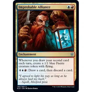 MtG Trading Card Game Throne of Eldraine Uncommon Improbable Alliance #193