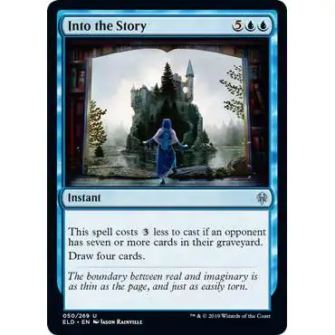MtG Trading Card Game Throne of Eldraine Uncommon FOIL Into the Story #50