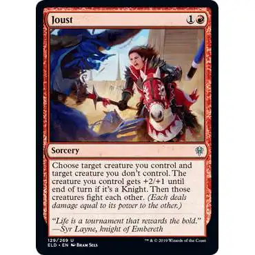 MtG Trading Card Game Throne of Eldraine Uncommon Joust #129