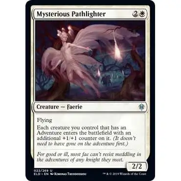 MtG Trading Card Game Throne of Eldraine Uncommon Mysterious Pathlighter #22