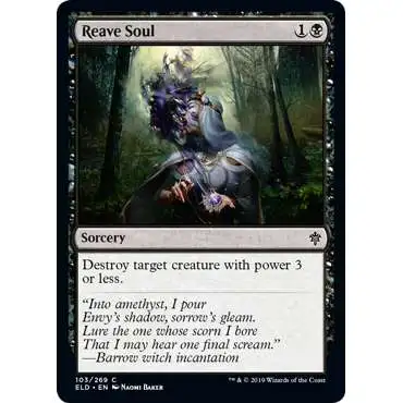 MtG Trading Card Game Throne of Eldraine Common Reave Soul #103