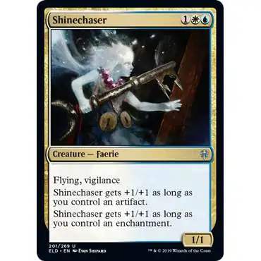 MtG Trading Card Game Throne of Eldraine Uncommon Shinechaser #201