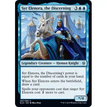 MtG Trading Card Game Throne of Eldraine Uncommon Syr Elenora, the Discerning #67