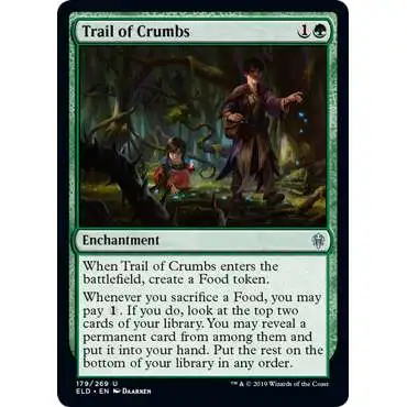 MtG Trading Card Game Throne of Eldraine Uncommon Trail of Crumbs #179