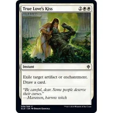 MtG Trading Card Game Throne of Eldraine Common True Love's Kiss #34