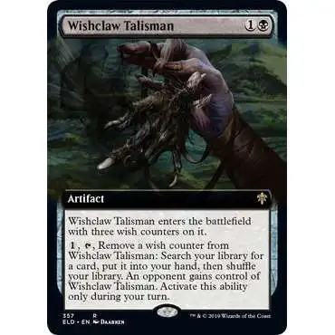 MtG Trading Card Game Throne of Eldraine Rare Wishclaw Talisman #357 [Extended Art]