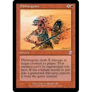 MtG Trading Card Game Time Spiral Timeshifted Timeshifted Disintegrate #58