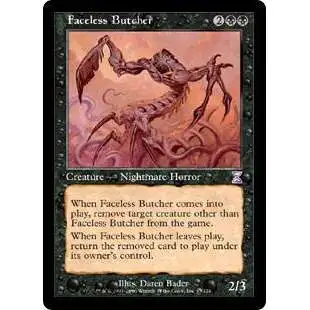 MtG Trading Card Game Time Spiral Timeshifted Timeshifted Faceless Butcher #43
