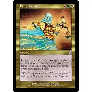 MtG Trading Card Game Time Spiral Timeshifted Timeshifted Fiery Justice #92