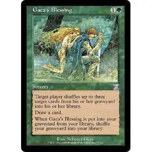 MtG Trading Card Game Time Spiral Timeshifted Timeshifted Gaea's Blessing #77